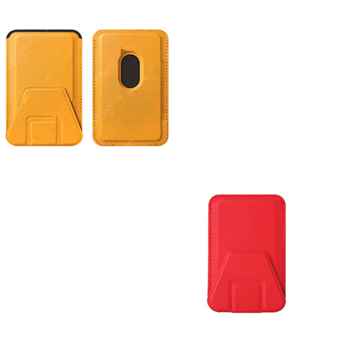 Soporte para teléfono móvil, tarjetero, tarjetero plegable, adhesivo para tarjetas, tarjetero magnético multifuncional.