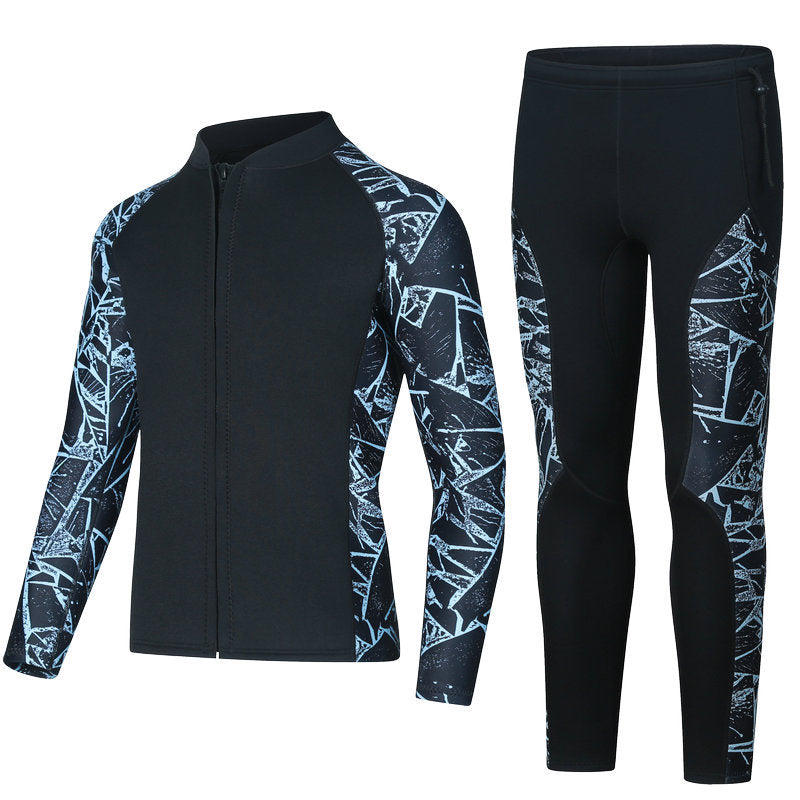 Diving Suit 3mm Split Long-sleeved Long Trousers Snorkeling Swimsuit