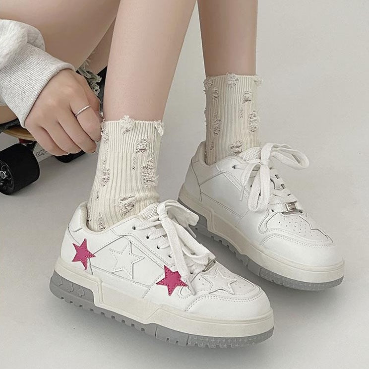 Zapatillas bajas versátiles de alta gama con punta redonda de estilo coreano para mujer