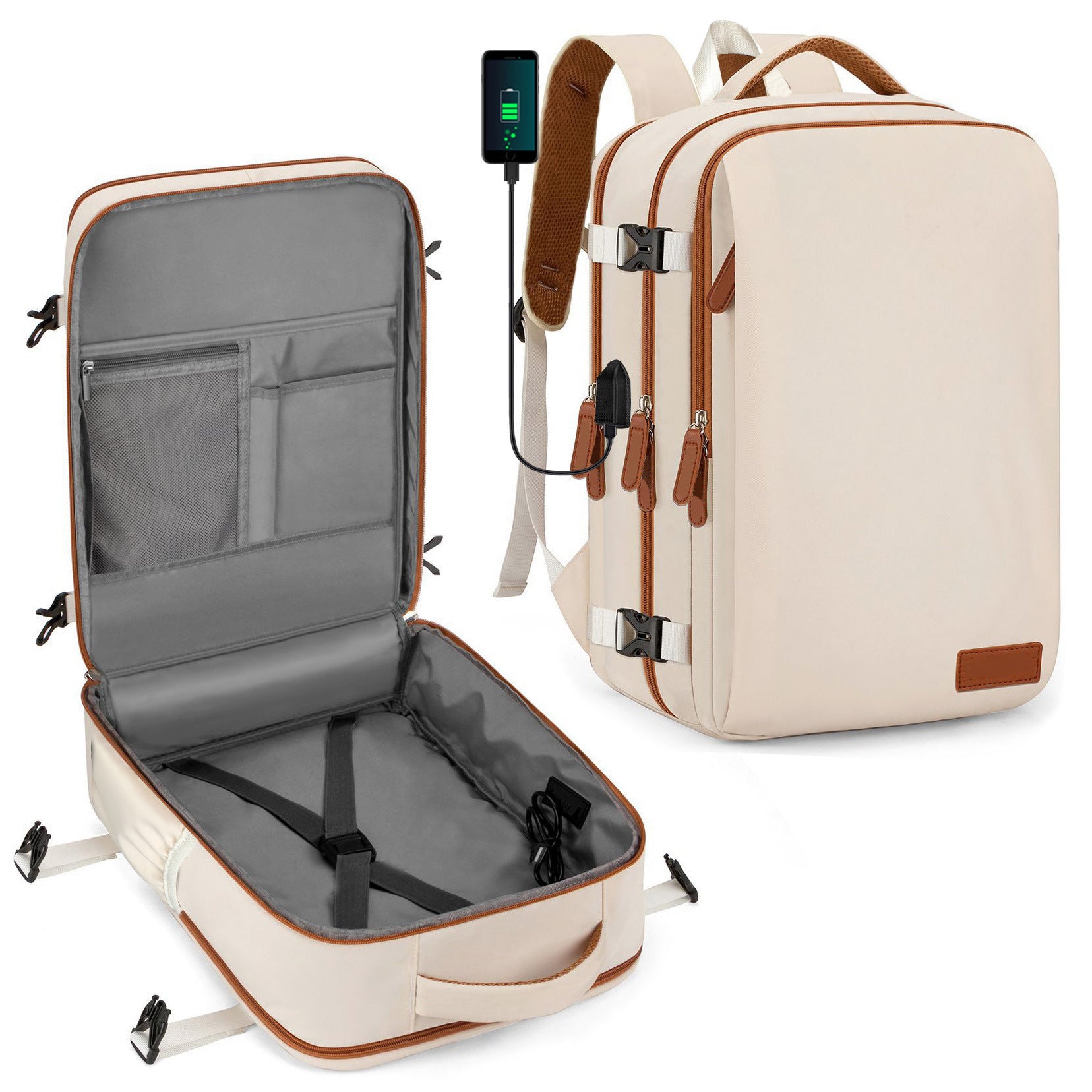 Mochila informal y versátil de tela Oxford para hombre