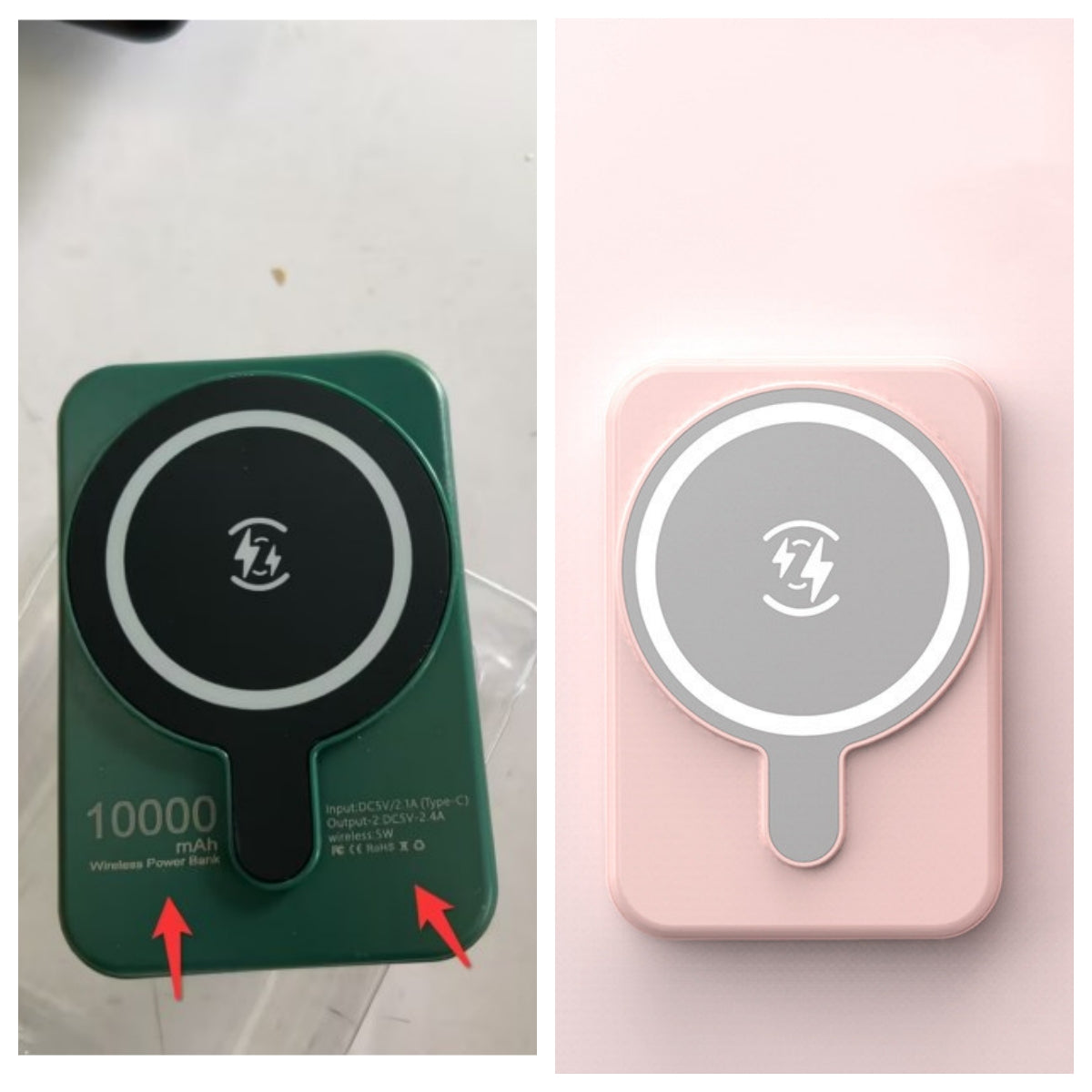 Mini banco de energía inalámbrico magnético de carga rápida de 5000 mAh portátil