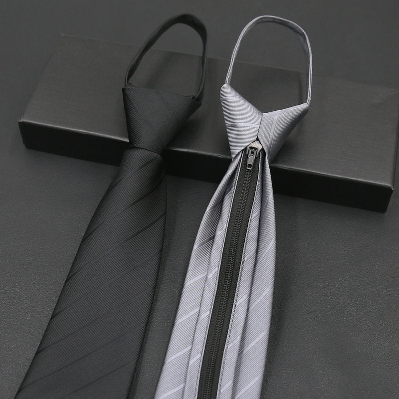 Ropa formal de negocios para hombre con cremallera y sin corbata
