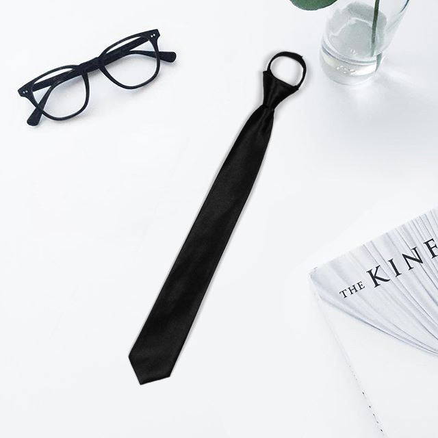 Accesorios para camisas formales de negocios para hombre con cierre de cremallera estrecho