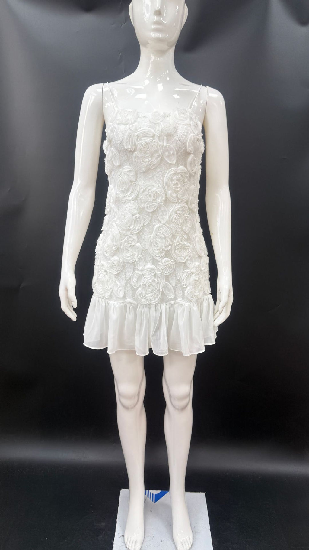 Three-dimensional Flower Patchwork Strap Dress For Women