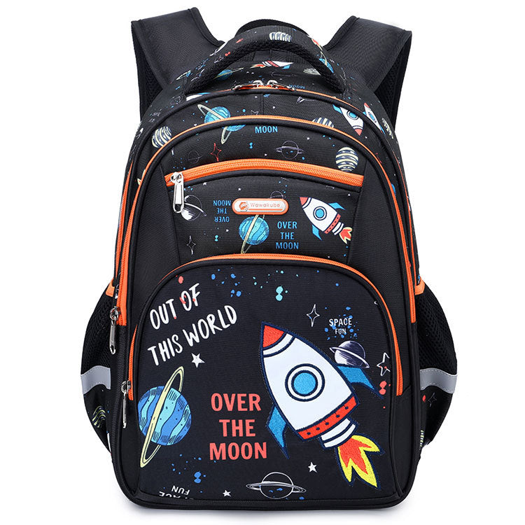 Mochila infantil de gran capacidad para niños de primaria, mochila escolar espacial