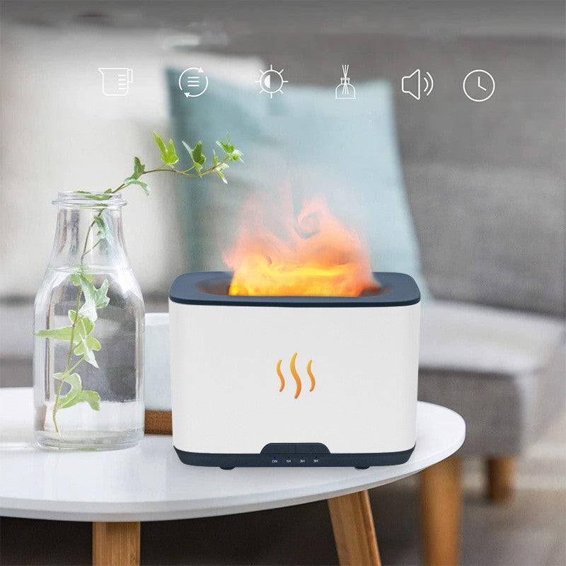 Nuevo humidificador de aromaterapia de llama para escritorio doméstico de gran capacidad para decoración del hogar