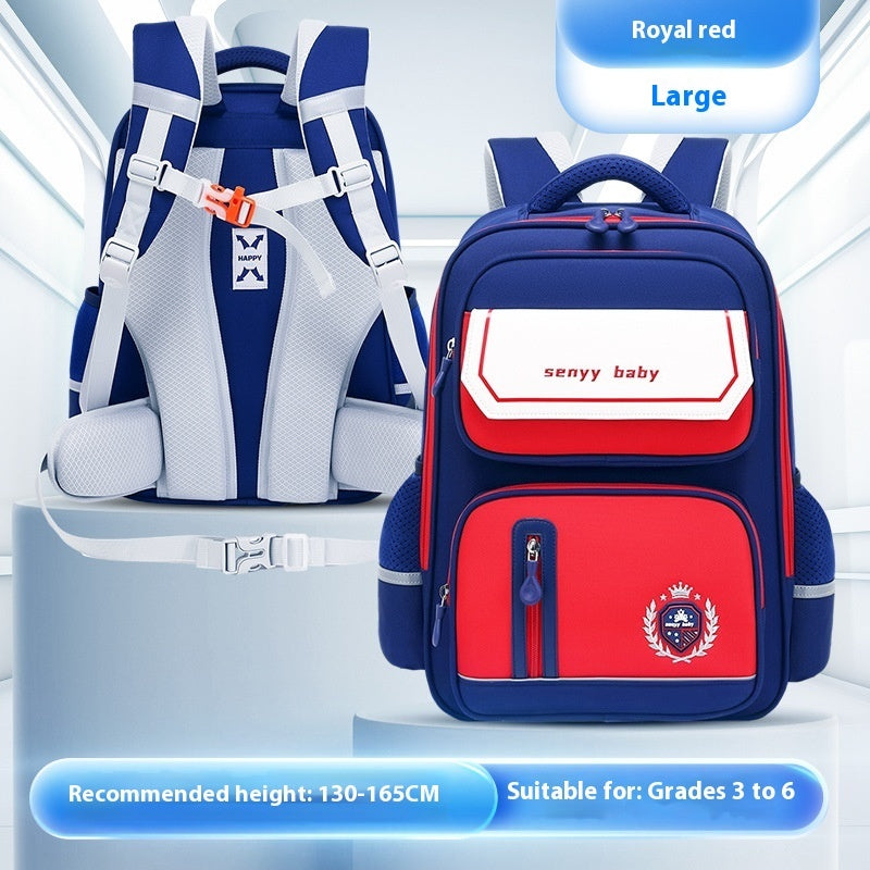 Mochila infantil con protección para la columna vertebral, impermeable, de tela Oxford de gran capacidad