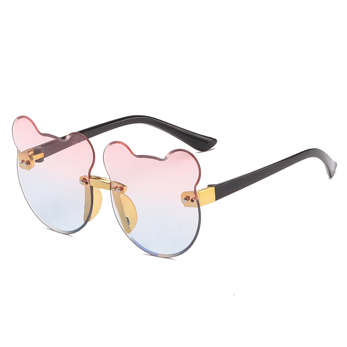 Gafas de sol para niños con orejas de gato y sin marco