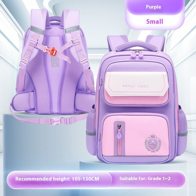 Mochila infantil con protección para la columna vertebral, impermeable, de tela Oxford de gran capacidad