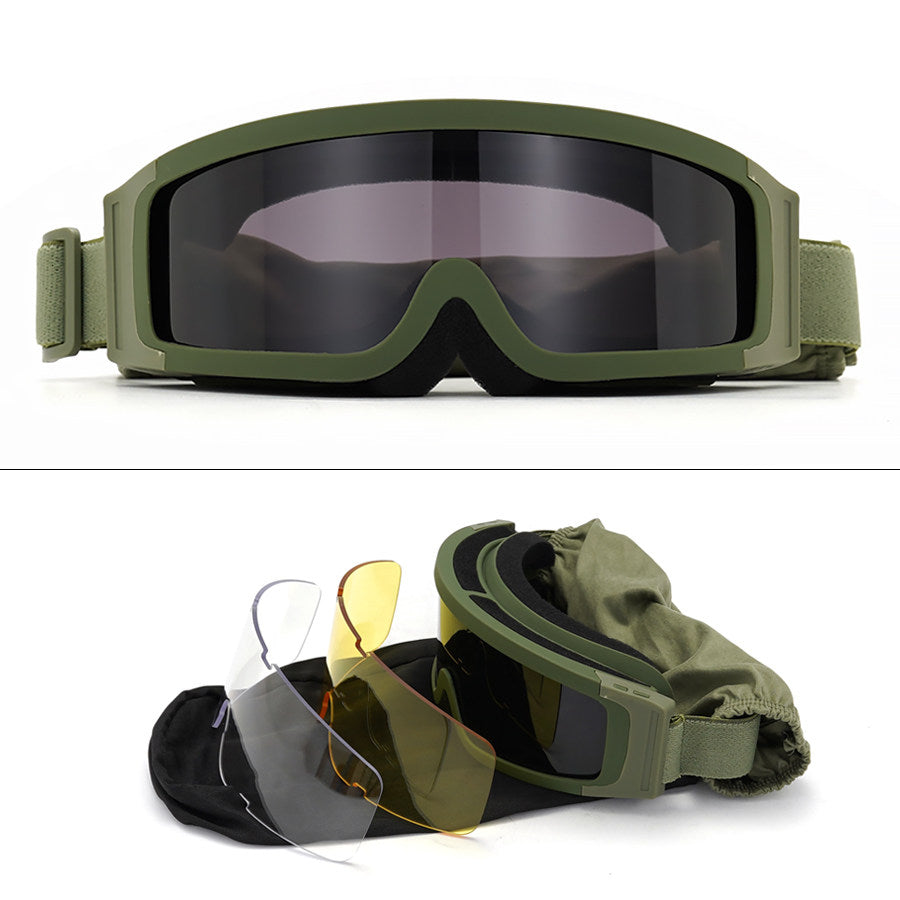 Anti Fog Tactical Anti Explosion Shooting Glasses Can Be Worn For Myopia