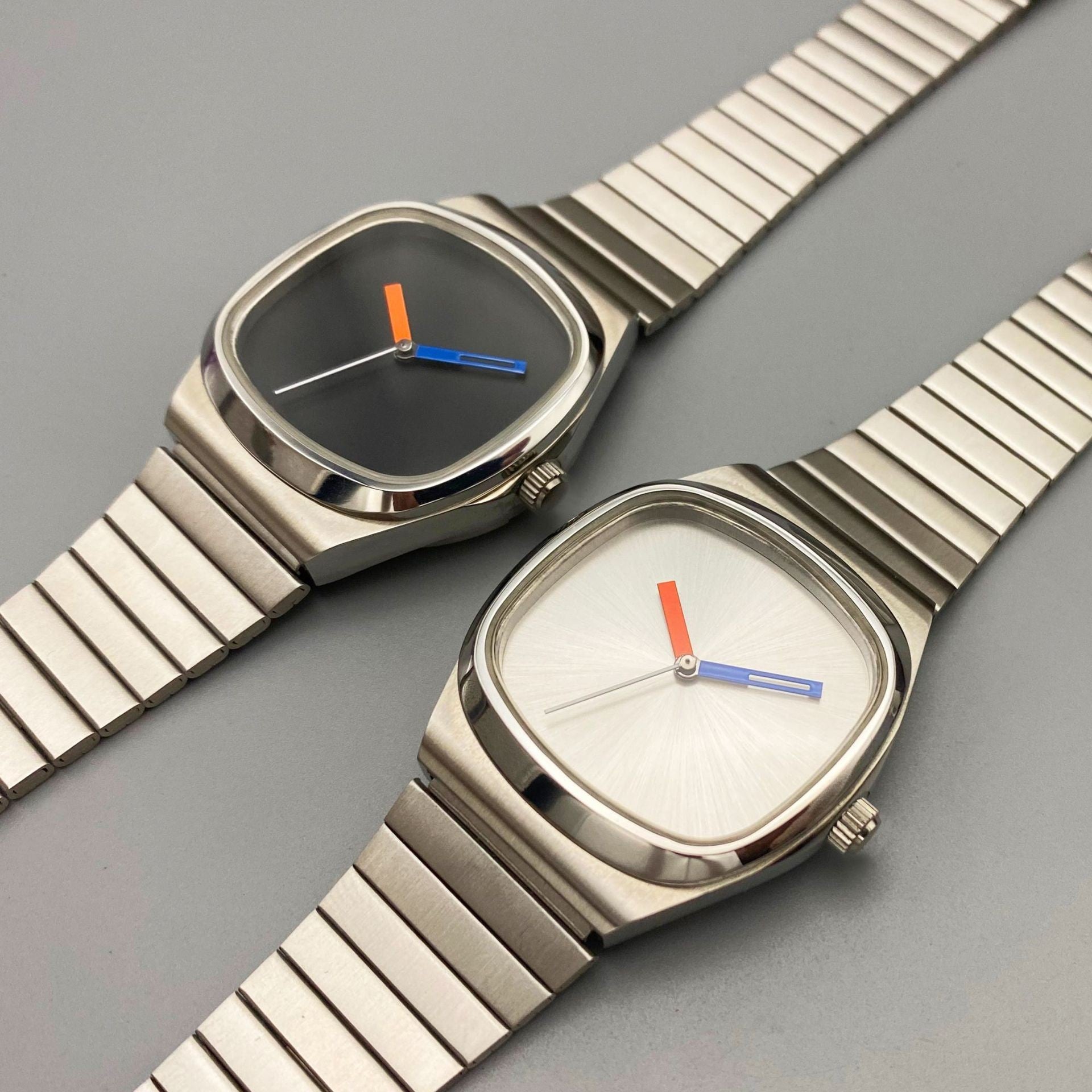 Reloj unisex minimalista sin logotipo para hombres y mujeres jóvenes