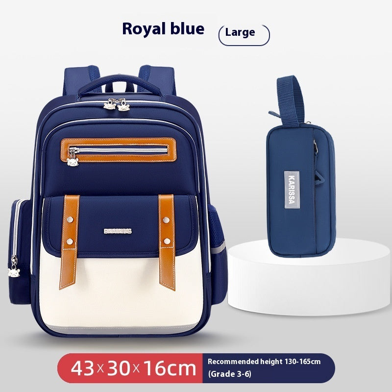 Mochila escolar de tela Oxford para niños de gran capacidad