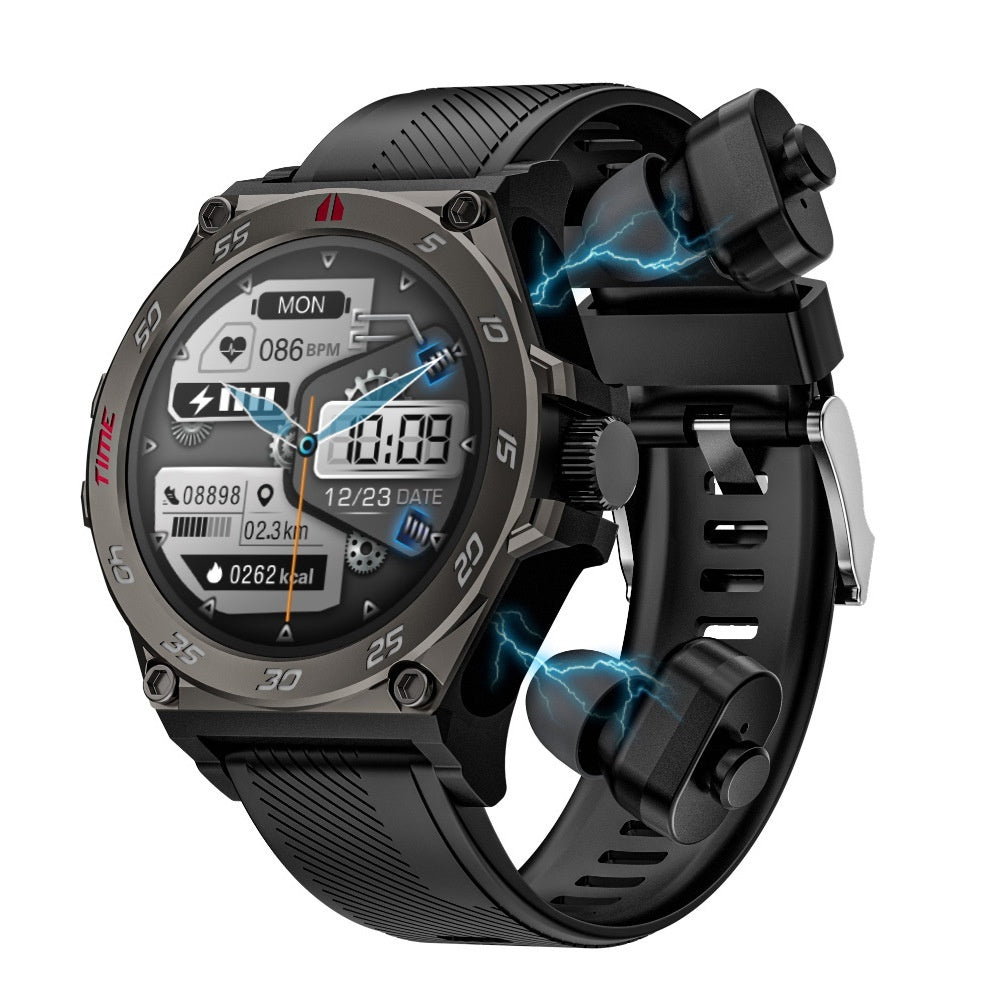Reloj inteligente con llamadas Bluetooth y auriculares TWS en uno