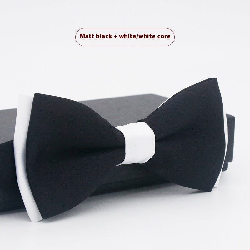 Corbata de lazo para novio, de color liso, para boda, negocios, informal, para hombre