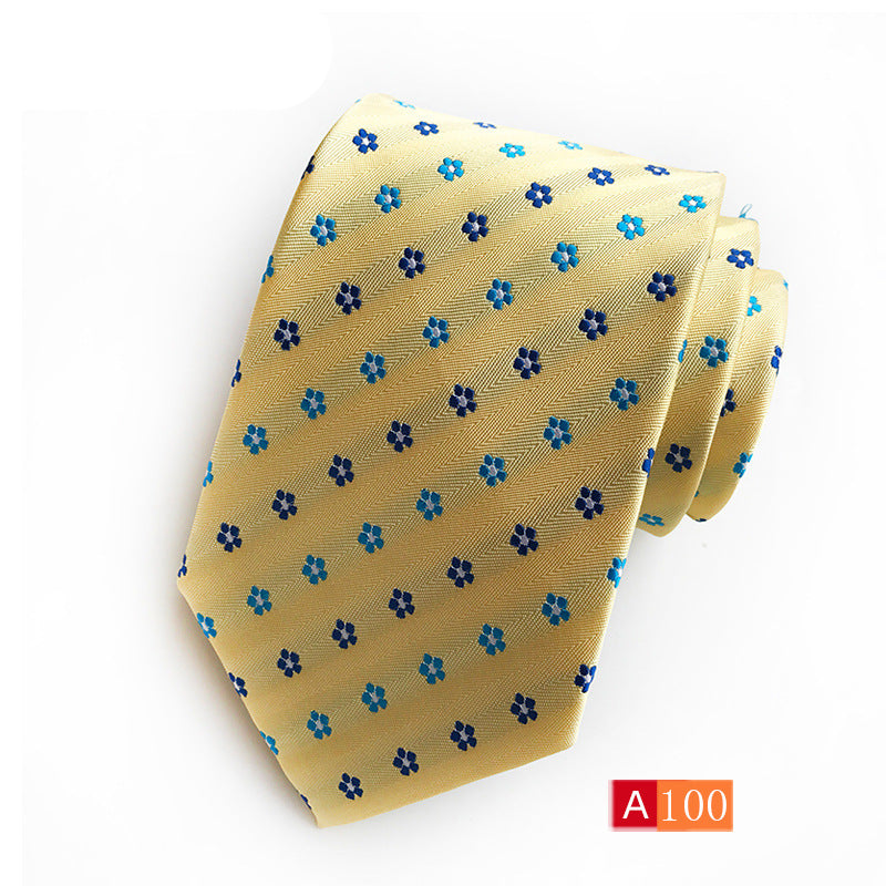 Corbata de jacquard de poliéster para hombre, informal y formal