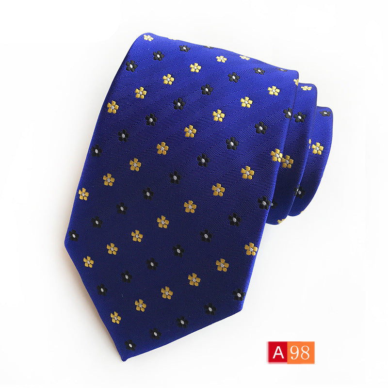 Corbata de jacquard de poliéster para hombre, informal y formal