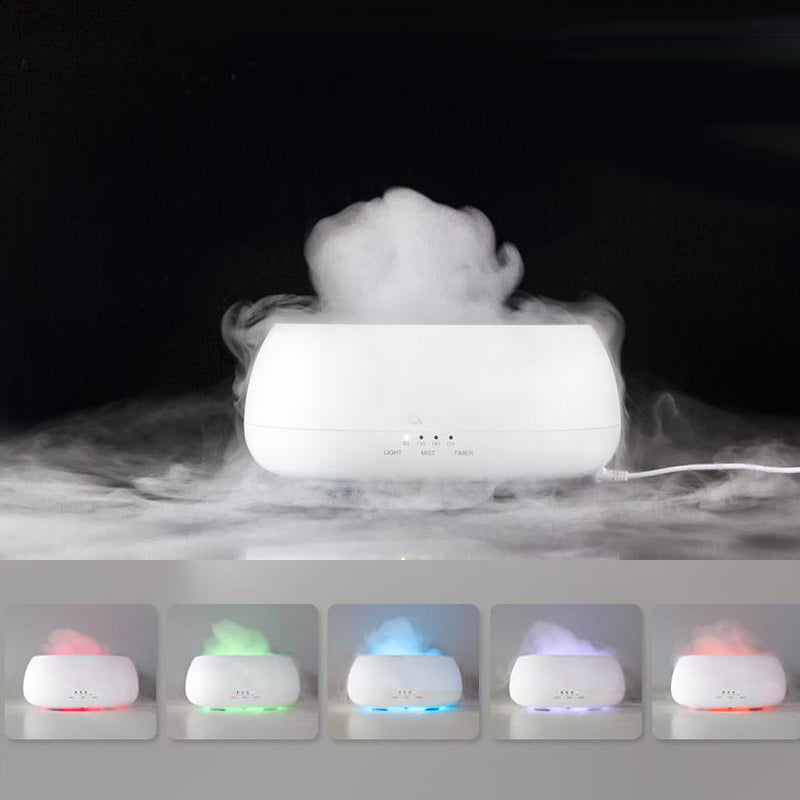 Difusor de aroma HOMEFISH de 500 ml, humidificador ultrasónico con luz colorida y aceites esenciales para el hogar.