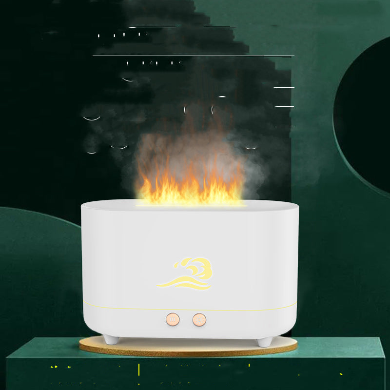 Humidificador de llama simulada para el hogar, ideal para el dormitorio.