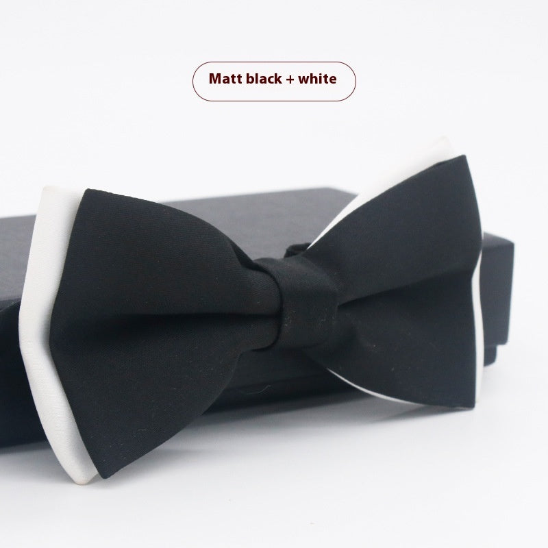 Corbata de lazo para novio, de color liso, para boda, negocios, informal, para hombre