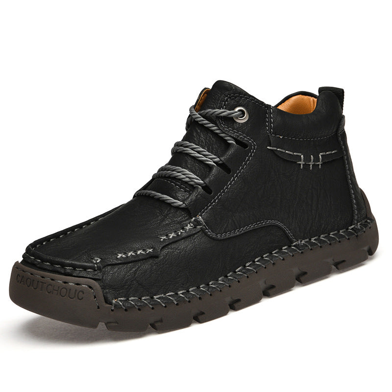 Zapatos casuales retro de terciopelo y algodón cálidos para hombre