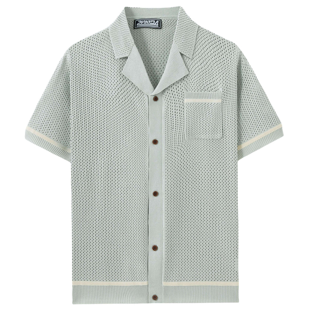 Top de punto calado informal de verano para hombre