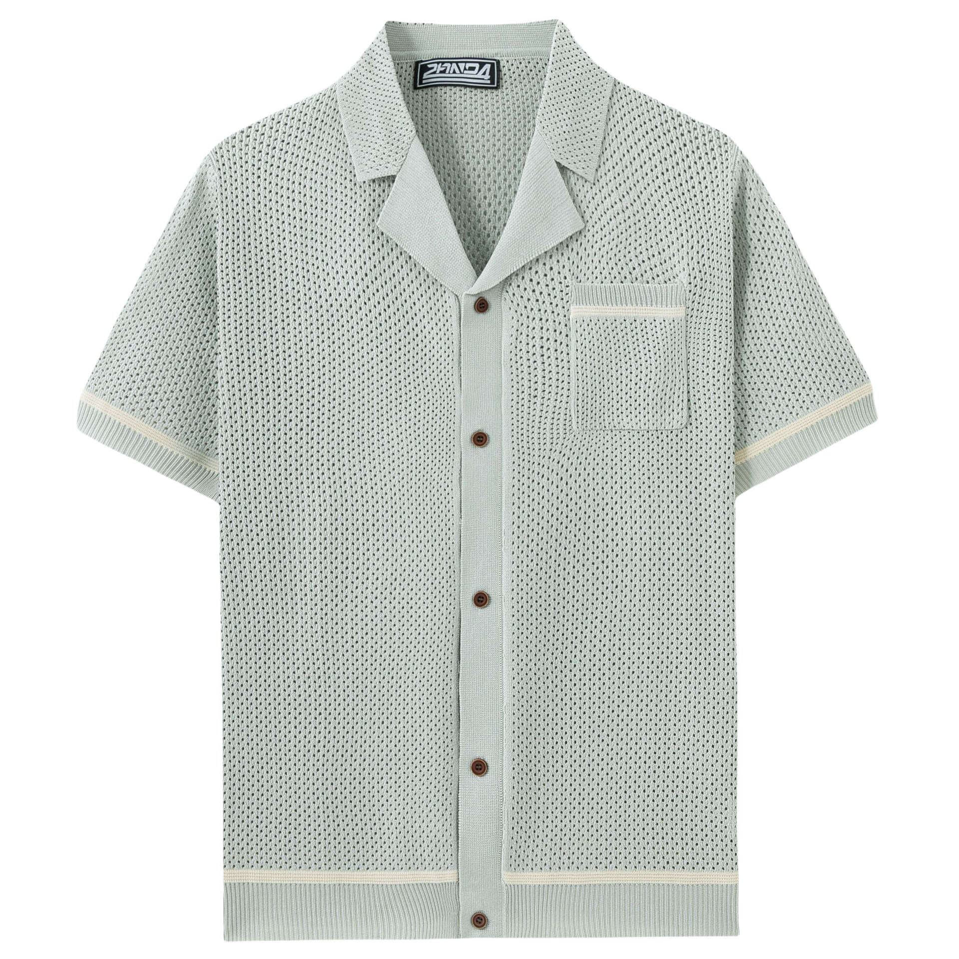 Top de punto calado informal de verano para hombre