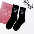 Macaron-colored Trendy Fashion Letter Mid-calf Socks