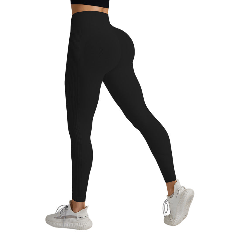 High-Waisted Tummy-Control Butt-Lifting Yoga Pants For Women Tight-Fitting Fitness Leggings