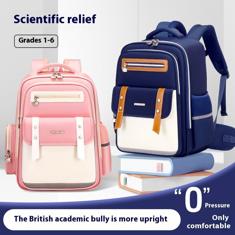 Mochila escolar de tela Oxford para niños de gran capacidad