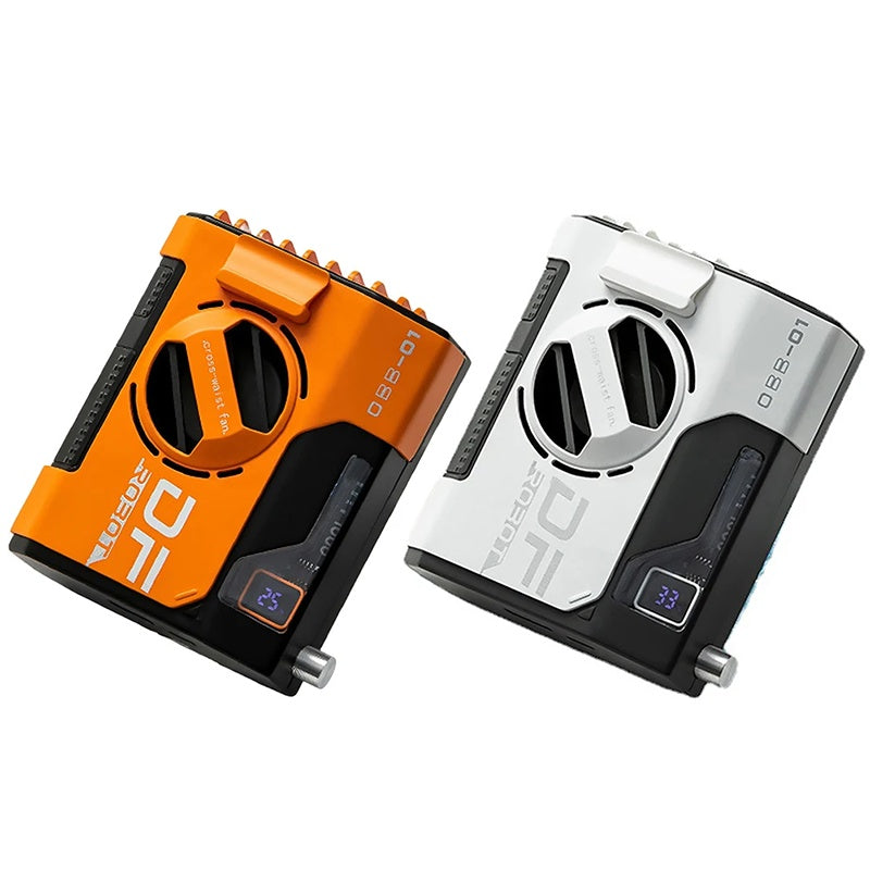 Ventilador de cintura para exteriores de viento fuerte, 5000 mAh, portátil, para colgar en el cuello, multifuncional, pequeño banco de energía
