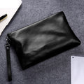 Bolso de mano casual de cuero genuino para hombre