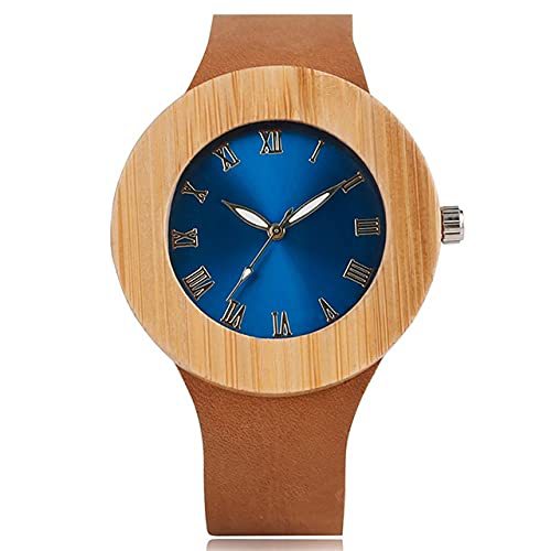 Reloj de madera informal Qians: un reloj de sándalo de alta calidad con una esfera llamativa.