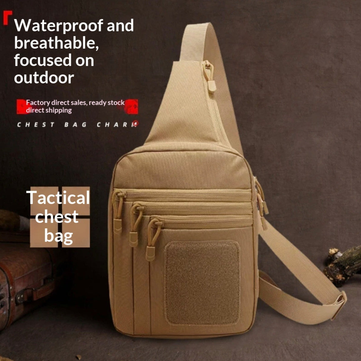 Bolsa impermeable de viaje con camuflaje del desierto