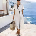 Mid-length New Linen-blend Midi Skirt