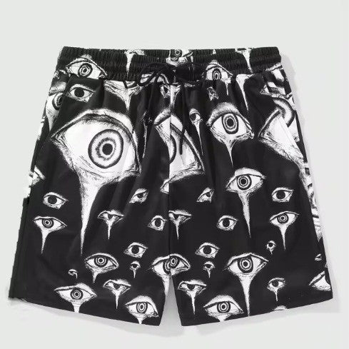Pantalones cortos hawaianos casuales para vacaciones de verano