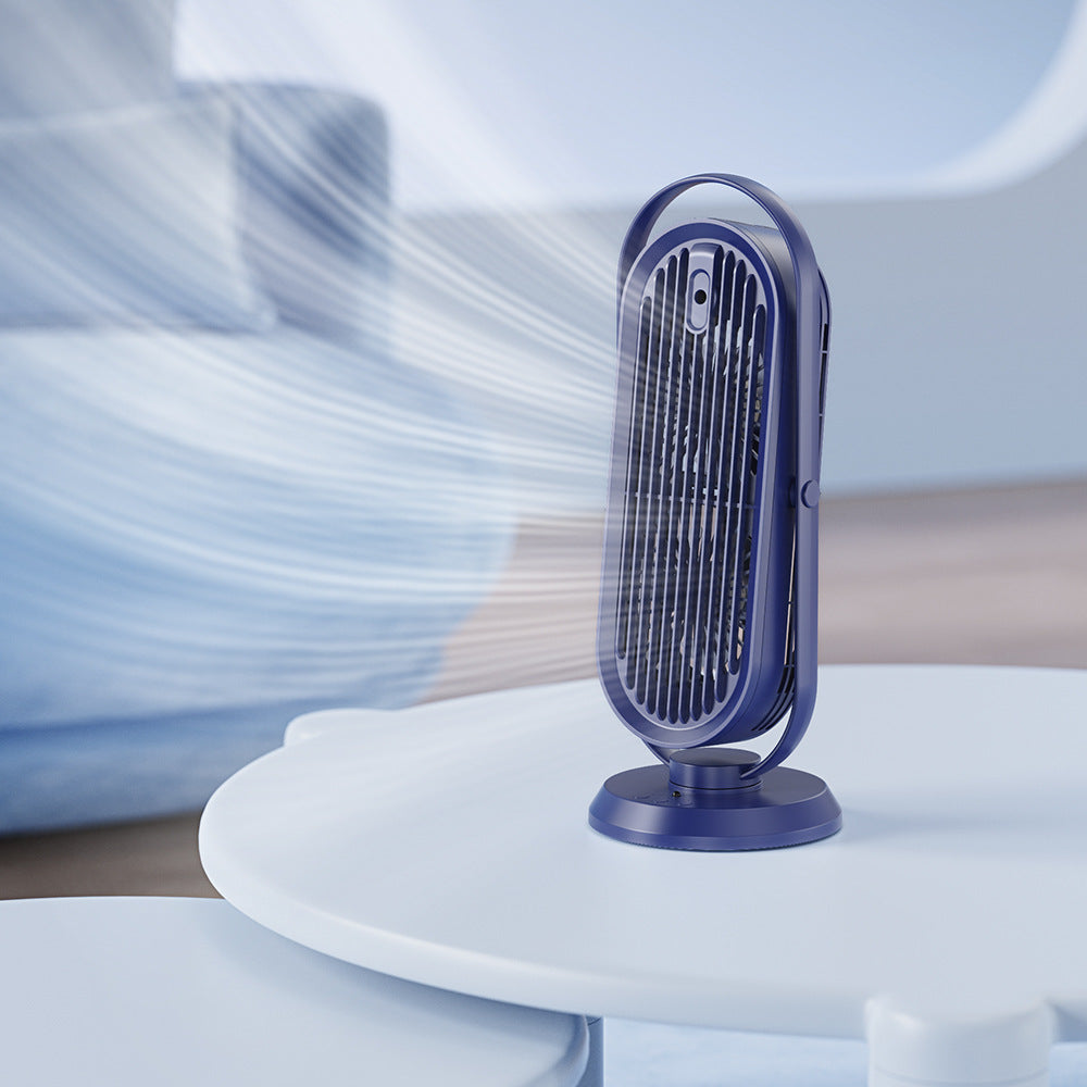 Ventilador de torre USB con cabezal de pulverización y humidificador de viento grande para oficina y escritorio