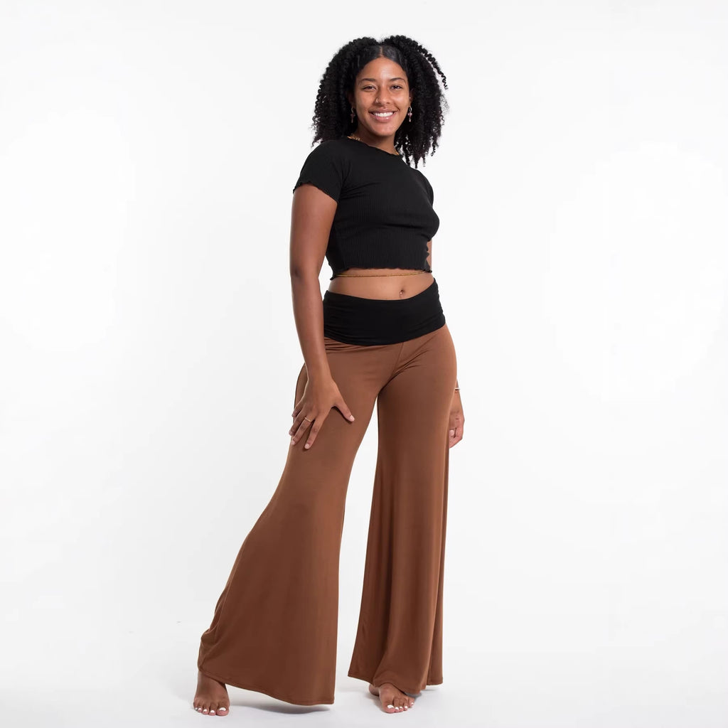 Pantalones anchos informales para mujer para deportes y ocio