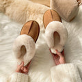 Botas de nieve de lana envueltas con piel