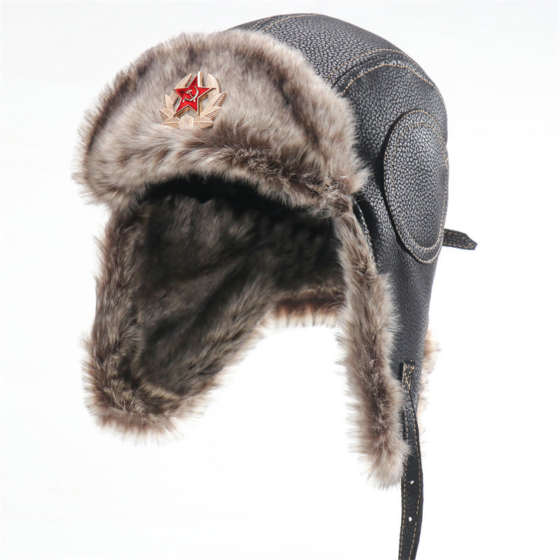 Waterproof Unisex Outdoor Soviet Badge Lei Feng Hat