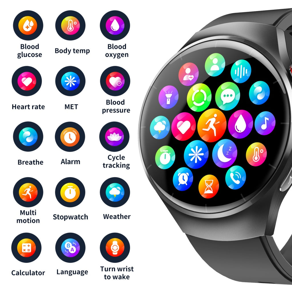 Nuevo reloj inteligente con disco de 1,55 pulgadas y monitor de salud.