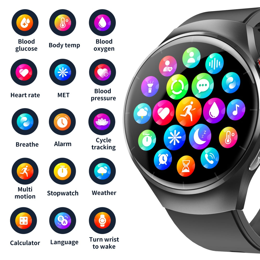 Nuevo reloj inteligente con disco de 1,55 pulgadas y monitor de salud.