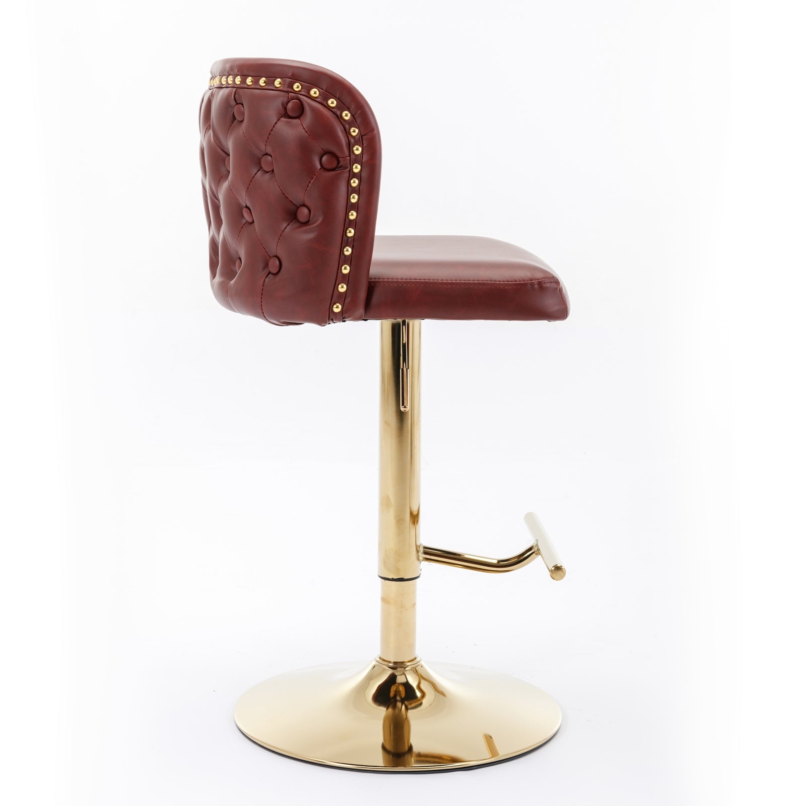 Taburetes de bar giratorios de altura ajustable de AA Furniture, modernos taburetes tapizados en PU