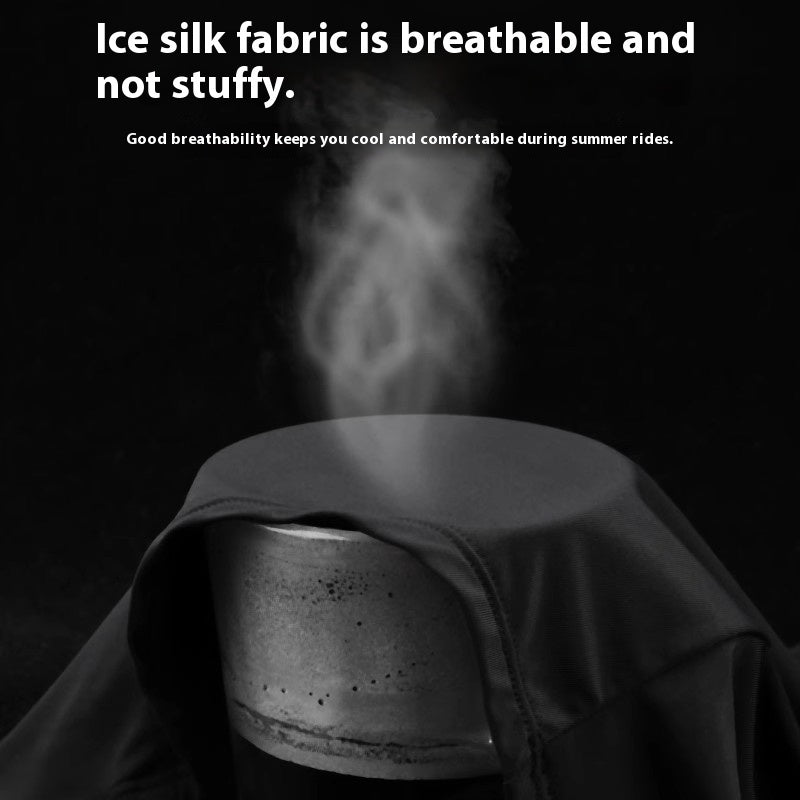 Bufanda de seda de hielo para hombre, protección solar, máscara de ciclismo para exteriores