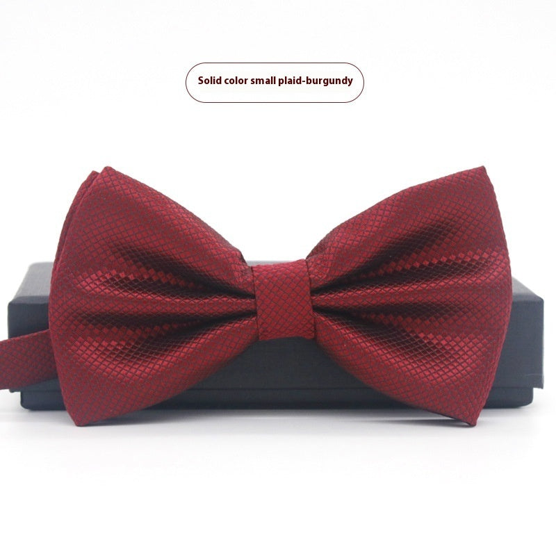 Corbata de lazo para novio, de color liso, para boda, negocios, informal, para hombre