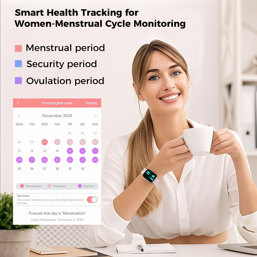 Reloj inteligente de 1,95 pulgadas con monitor de actividad física y múltiples modos de ejercicio.