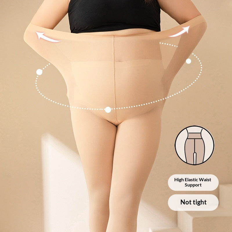 Medias de forro polar ligero para mujer que realzan las piernas y son ideales para la primavera.