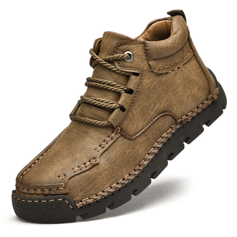 Zapatos casuales retro de terciopelo y algodón cálidos para hombre