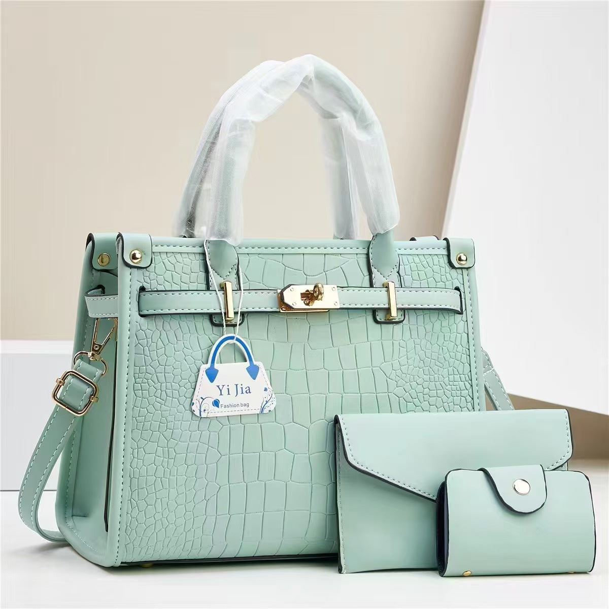 Bolso de mano de tres piezas Macaron, elegante y minimalista