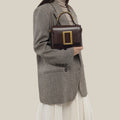 Bolso bandolera elegante de charol de alta gama para mujer