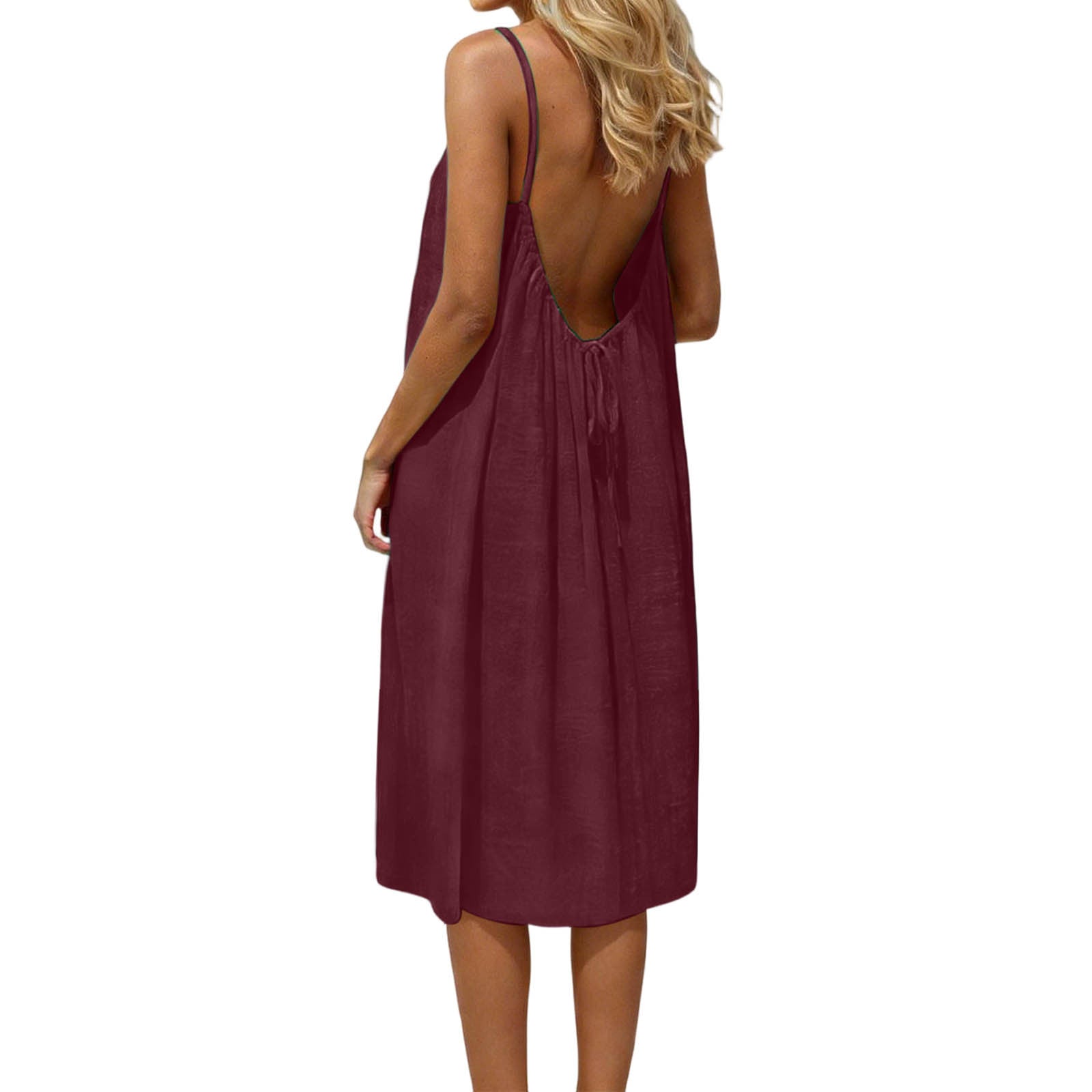 Vestido de lino y seda de hielo para mujer, tallas grandes, moda